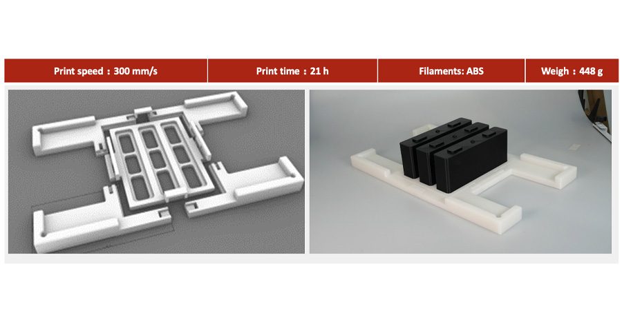 small batch production of a specific battery cell cleaning tray