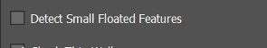 Detect Small Floated Features