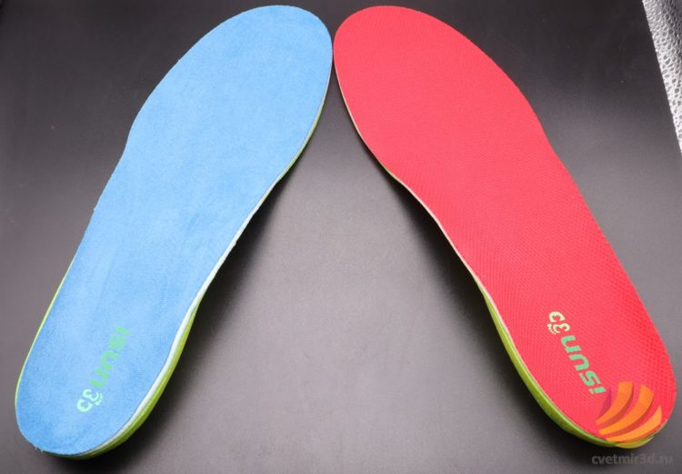 Ready-to-use insoles with different options of upper finishing