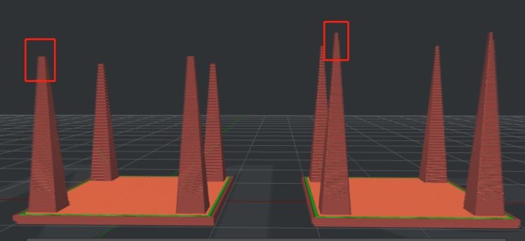 The 'Minimum Part Size' is set to 100% (left) and 30% (right) respectively