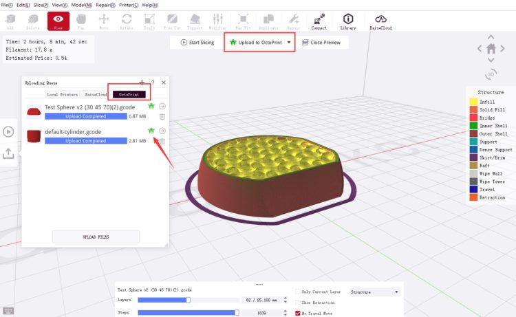 Upload to OctoPrint