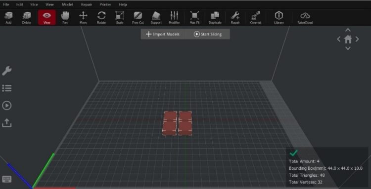 Arrange the duplicated models into a specified array