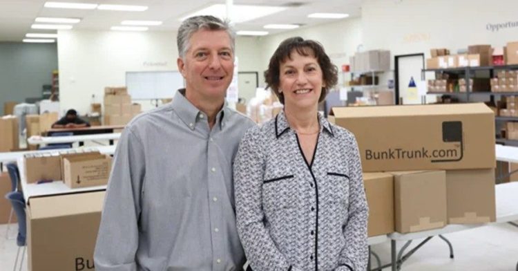 Plouffe and his wife founded BunkTrunk, a company that manufactures innovative storage devices for college students