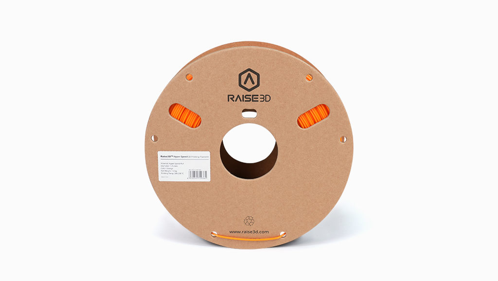 Raise3D Hyper Speed PLA Filament Orange - Front