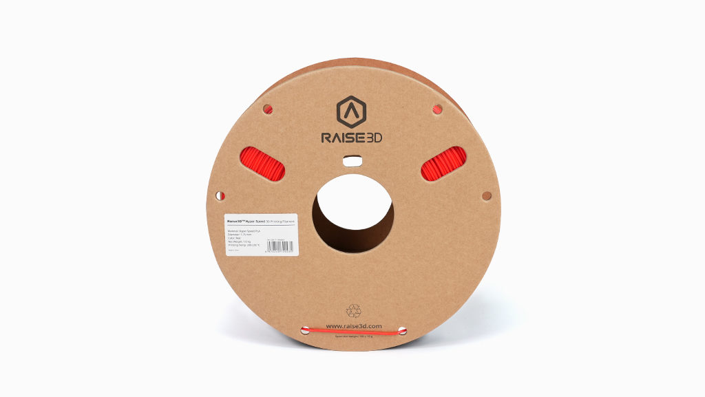 Raise3D Hyper Speed PLA Filament Red - Front