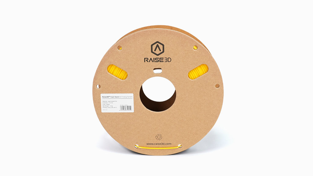 Raise3D Hyper Speed PLA Filament Yellow - Front