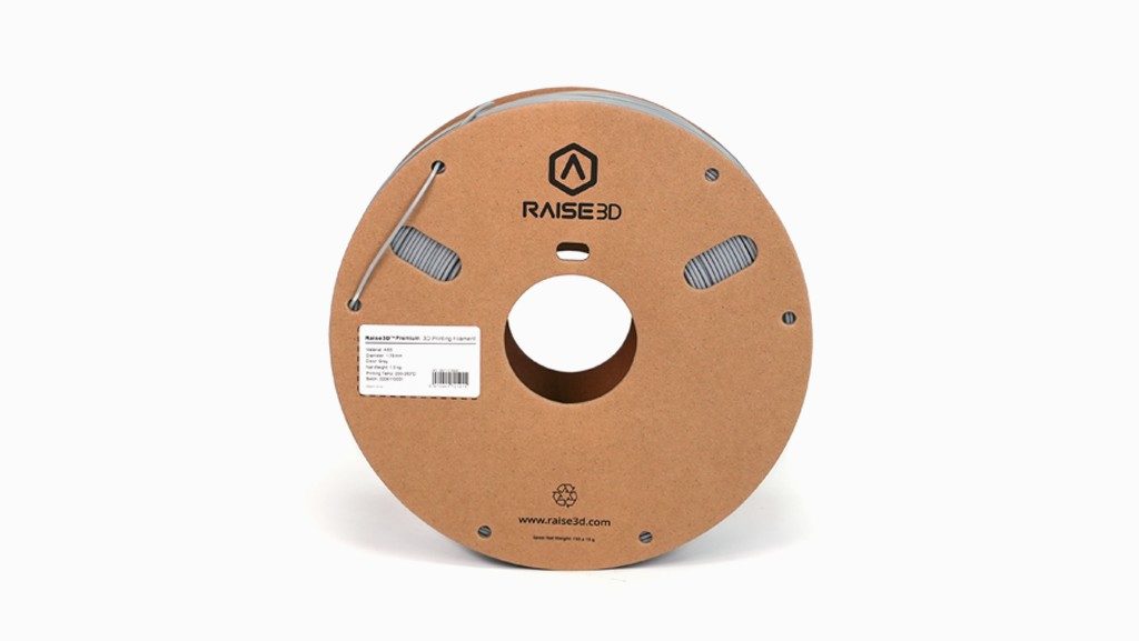 Raise3D Premium ABS Filament Gray - Front