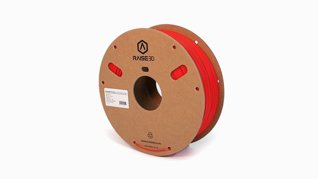 Raise3D Premium PLA Filament Red - Side