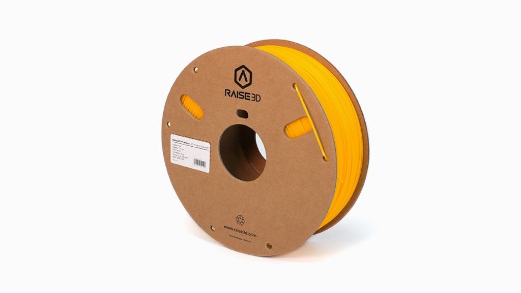 Raise3D Premium PLA Filament Yellow - Side