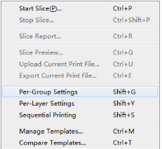 new options into Slice menu