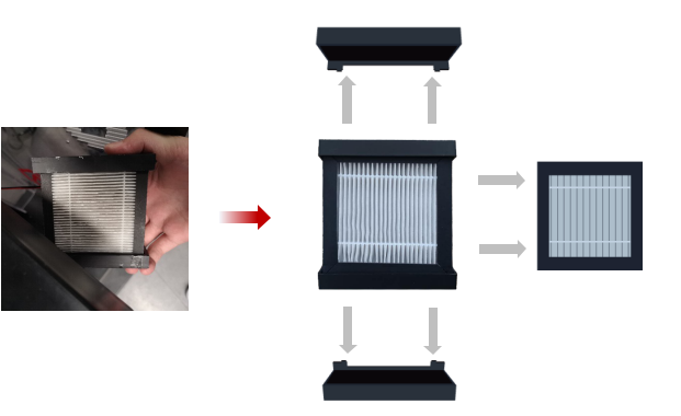 Removing the 3D Printer Air Filter