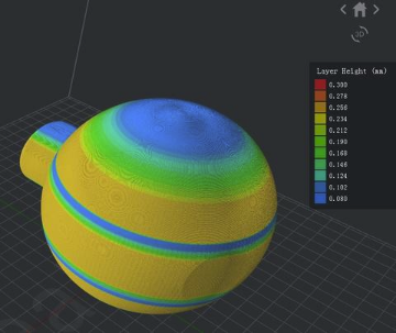 Adaptive Layer Height Slice Preview