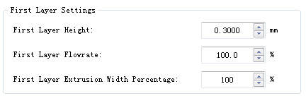 First Layer Extrusion Width Percentage