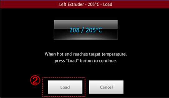 Left Extruder Temperature