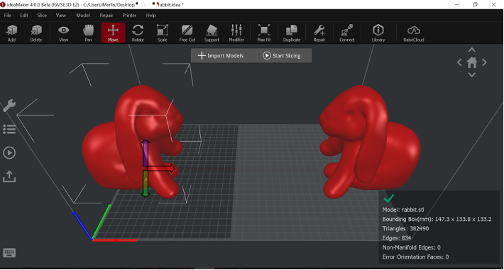 Model exceeds printing boundary