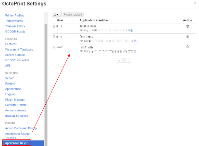 OctoPrint Settings