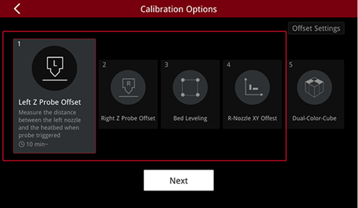 Operate offset calibration