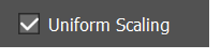 Uniform Scaling Checkbox