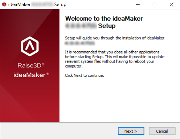 Enter the ideaMaker installer